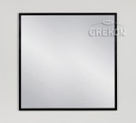 Lustro ALUC-80/80 w czarnej ramie aluminiowej