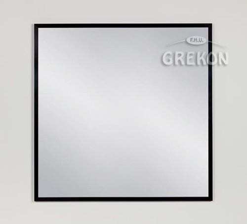 Lustro ALUC-80/80 w czarnej ramie aluminiowej