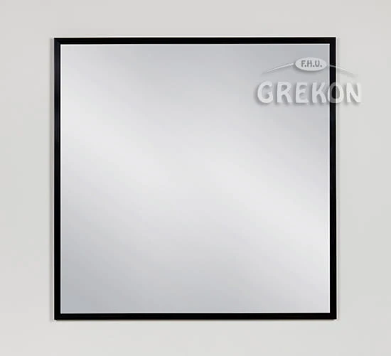 Lustro ALUC-80/80 w czarnej ramie aluminiowej