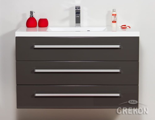 Szafka FKS-S-U100/39/3 + umywalka Clever-1000