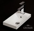 Umywalka dolomitowa PENELOPE 400R/L biała