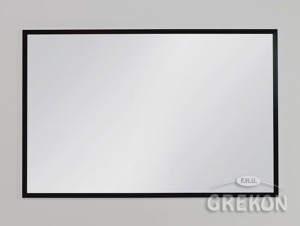 Lustro łazienkowe w czarnej ramie aluminiowej 100x65cm