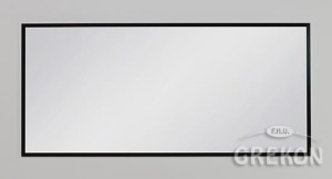 Lustro łazienkowe w czarnej ramie aluminiowej 140x65cm