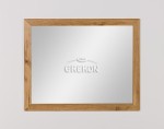 Lustro łazienkowe dąb naturalny 100x80cm FOKUS NEW