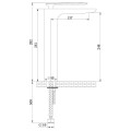 Kohlman Experience QB170EG bateria umywalkowa - schemat