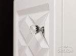 kryształowy uchwyt w stylu glamour