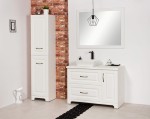 Lustro łazienkowe białe 100x80cm FINEA