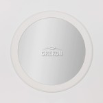 Lustro łazienkowe okrągłe białe 70cm FINEA