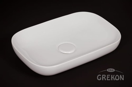 Owalna ceramiczna umywalka PREMIUM 60