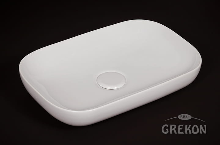 Owalna ceramiczna umywalka PREMIUM 60
