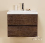 Szafka łazienkowa antyczne drewno 60cm ELEGANTE z umywalką