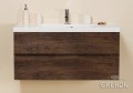 Szafka łazienkowa antyczne drewno 100cm ELEGANTE z umywalką