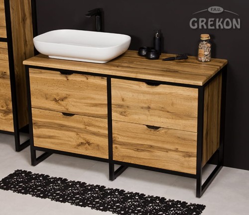 Szafka 120 cm dąb naturalny seria New York