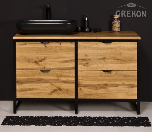 Szafka z czterema szufladami w stylu loft