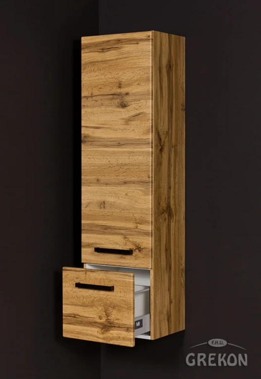 Regał łazienkowy dąb naturalny 40x143,5cm FOKUS LOFT