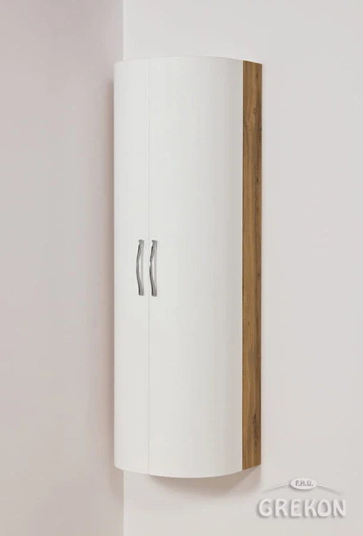 Regał łazienkowy biały 45x135cm OLIMPIA