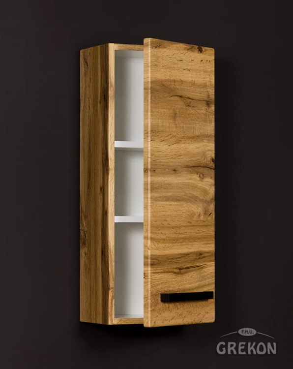 Szafka łazienkowa wisząca dąb naturalny 30x72cm FOKUS LOFT
