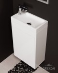 Szafka łazienkowa biała 40cm CLER LOFT z umywalką
