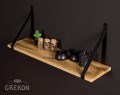 Półka wisząca 80 cm dąb naturalny