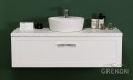 Szafka łazienkowa biała 120cm PETTO BIANCO z umywalką AREDA-42