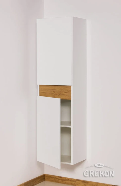 Regał łazienkowy biały 40x143,5cm CASSINI
regał dwudrzwiowy z półkami