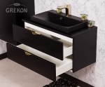 Elegancka szafka łazienkowa w stylu glamour