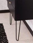 Noga meblowa pręty czarna 152H400N