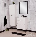 Noga stalowa czarna z podporą 15N180N