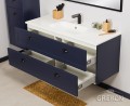 Pakowna szafka pod umywalkę granatowy kolor