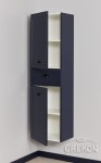 Dwudrzwiowy regał łazienkowy granatowy 40x143cm GREND