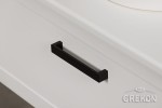 Czarny uchwyt do mebli wykonany z aluminium