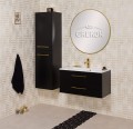 Nowoczesne czarne meble łazienkowe z serii Belli Gold
