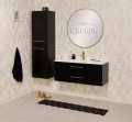 Zestaw mebli łazienkowych czarny mat kolekcja Belli Gold