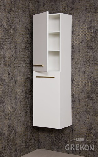 Biały regał łazienkowy 40x143,5cm BELLI GOLD