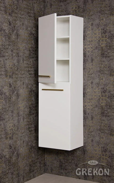 Biały regał łazienkowy 40x143,5cm BELLI GOLD