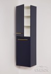 Dwudrzwiowy regał łazienkowy granatowy 40x143,5cm BELLI GOLD