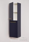 Regał łazienkowy granatowy 40x143,5cm BELLI GOLD z koszem