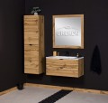 Meble w kolorze dąb naturalny w komplecie z szafką 80 cm