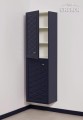 dwudrzwiowy granatowy regał, z oryginalnym frontem