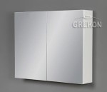 Szafka łazienkowa z lustrem biała matowa 80x65cm BELLI GOLD