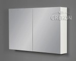 Szafka łazienkowa z lustrem biała matowa 100x65cm BELLI GOLD