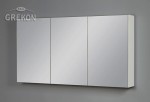 Szafka łazienkowa z lustrem biała matowa 120x65cm BELLI GOLD