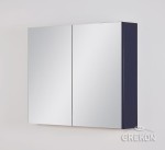 Szafka łazienkowa z lustrem granatowa 80x65cm BELLI GOLD