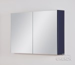 Szafka łazienkowa z lustrem granatowa 100x65cm BELLI GOLD