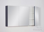 Granatowa szafka łazienkowa z lustrem seria Belli Gold