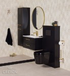 Czarna elegancka zabudowa stelaża seria Belli Gold