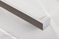 Srebrny aluminiowy uchwyt do mebli łazienkowych