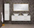 Komplet białych mebli łazienkowych Belli Gold
