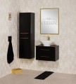 Czarne eleganckie meble łazienkowe