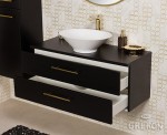 Czarna szafka w stylu glamour